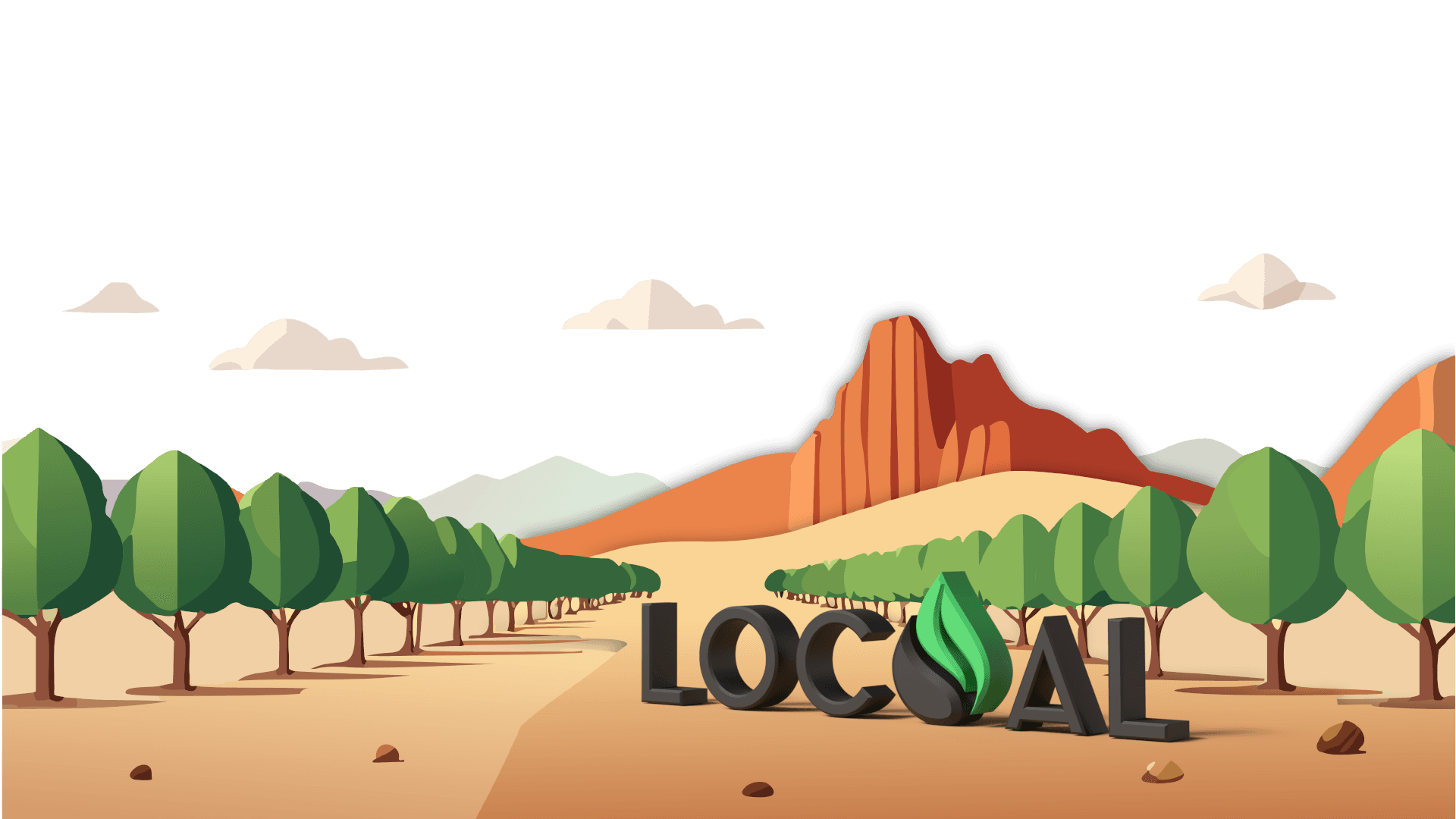 LOCOAL Logo 3D